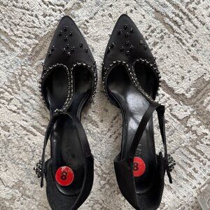 Shoes, black with sparkle detail